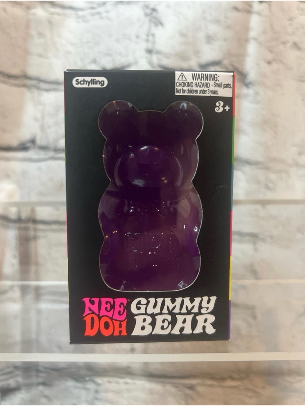 VIRAL Schylling Nee Doh Purple Gummy Bear Toy